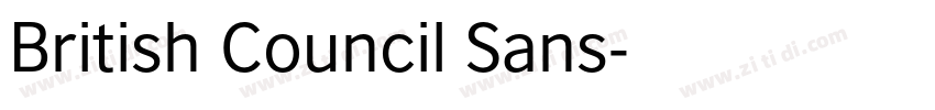 British Council Sans字体转换